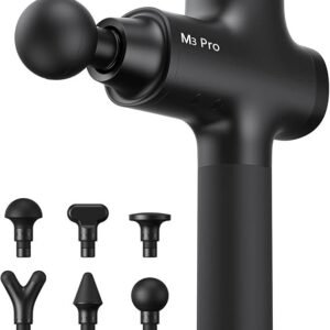 Opove M3 Pro 2 Massage Gun Deep Tissue Percussion Muscle Massager for Workout, Handheld Percussive Therapy Fascia Gun for Athletes Fast Recovery 4-8 Hours Long Battery Life, Powerful, Quiet, Black