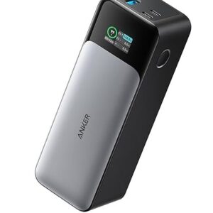 Anker 737 Power Bank, 140W Max 3-Port Laptop Portable Charger, 24,000mAh, Smart Display, Compatible with iPhone 16 / 15 / 14 Series, Vision Pro, Samsung, MacBook, and More