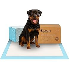 PETSWORLD Extra Large Potty Pads for Dogs, Odor Eliminating 30" x 36", 150 Count Pee Pads for Dogs, Gigantic XL Dog Pads, 5 Layer Ultra Absorbent Technology, Leak Proof Training Pads for Dogs & Cats