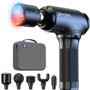 BOB AND BRAD T2 Pro Massage Gun with Heat and Cold, Deep Tissue Percussion Massager Gun for Pain Relief, Muscle Massager, HSA Electric Back Massagers for Professional Athletes FSA Eligible