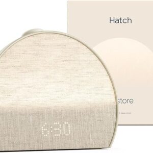 Hatch Restore 3 Sunrise Alarm Clock, Sound Machine, Smart Light (Putty) - White Noise, Screen-Free Sleep Routine