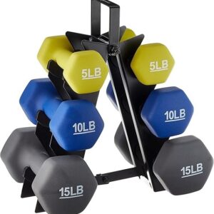 Amazon Basics Neoprene Dumbbell Hand Weights for Exercise and Muscle Toning