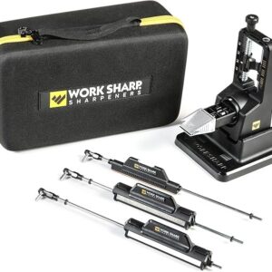 Work Sharp Precision Adjust Elite Knife Sharpener - Adjustable Knife Sharpening System - For Hunting, Serrated & Kitchen Knives