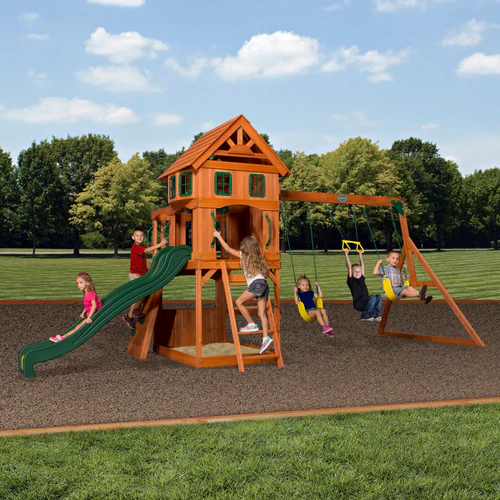 Backyard Discovery Atlantis Wooden Swing Set - Image 3